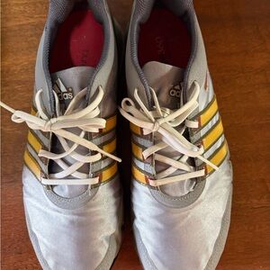 Adidas Gray and Red Sneakers